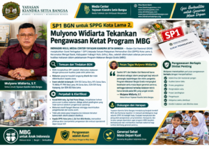 SP1 BGN untuk SPPG Kota Lama 2, Mulyono Widiarta Tekankan Pengawasan Ketat Program MBG